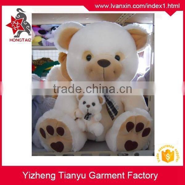 30cm 35cm sitting plush teddy bear animal toys with bow