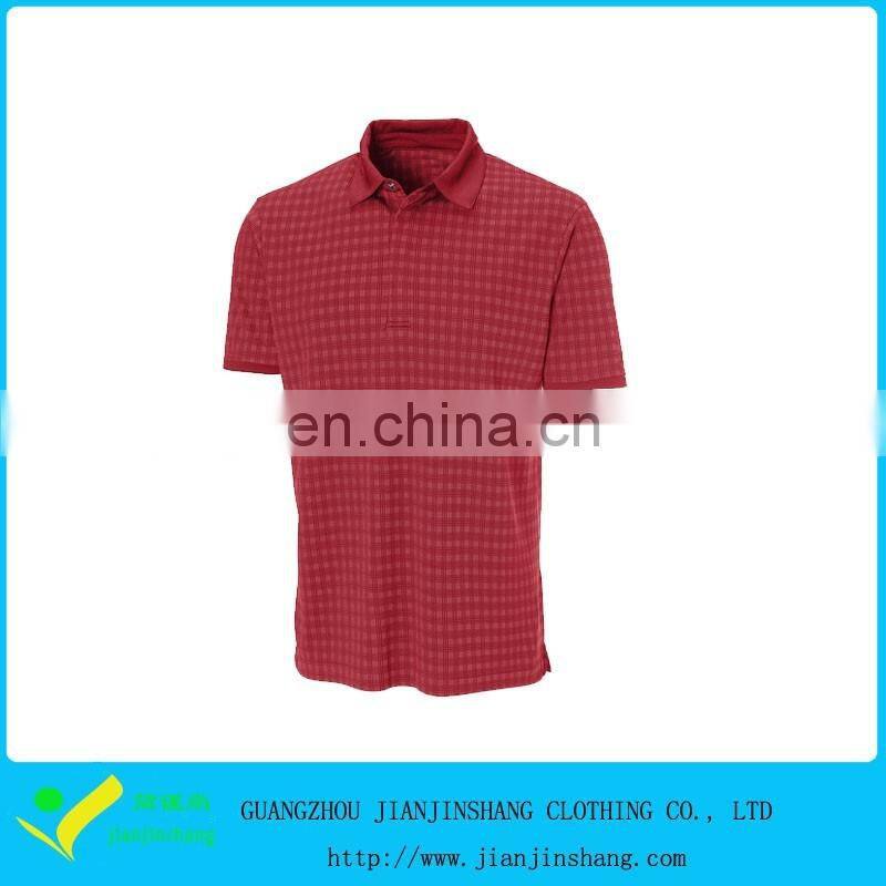Wholesale High Quality Man's Dri Fit Jacquard Polo Shirts Custom Logo