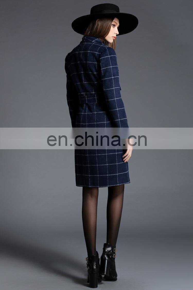 2016 Newly fashion beautiful Plaid shirt for light mature or coat for young lady
