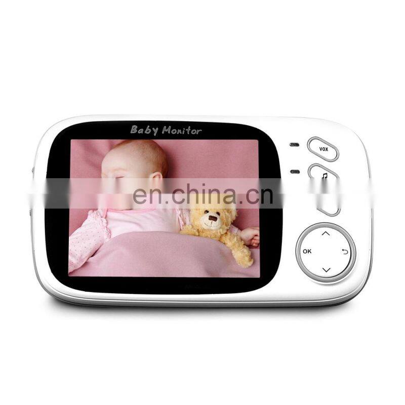 New Arrival 3.2 Inch Wireless Baby Monitor Digital Screen Smart Camera Support Night Vision Intercom Temperature Showing and l