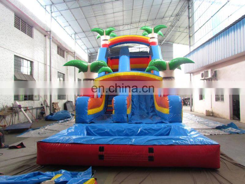 High quality outdoor toys PVC giant inflatable water slide
