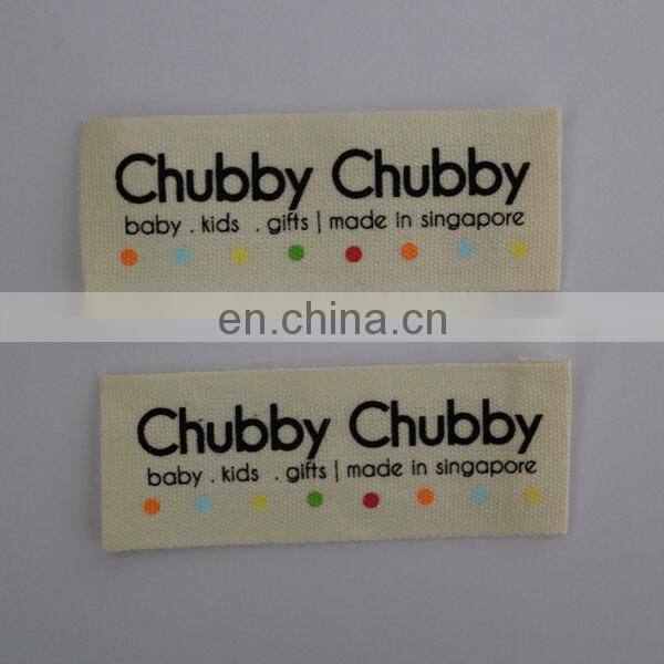 100% Custom Printed Wash Cotton Care Label/Washable Label