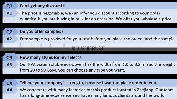 90c hot water soluble sheet,water soluble non woven fabric for embroidery