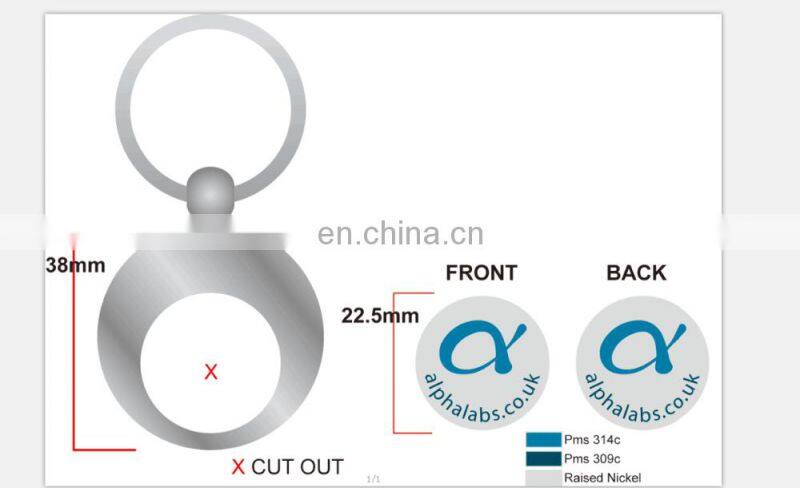 Metal foldable Shopping Cart Trolley Coin custom keyring