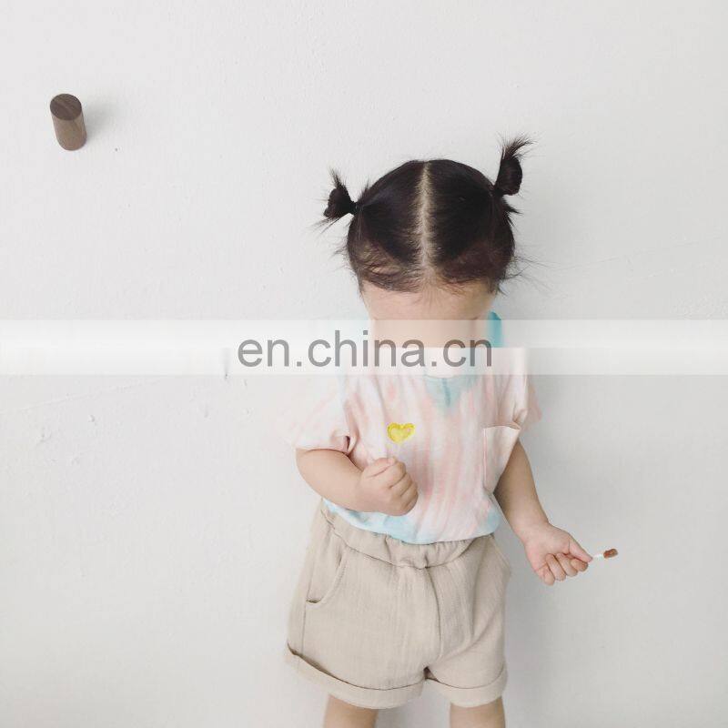 Girl Fashion Summer Cotton Tie Dye T-shirt From China