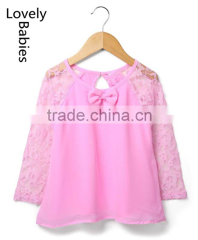 Baby clothes clothing 2016long sleeve full sleeves girls party tops