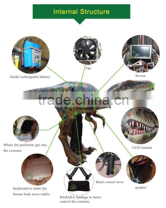 Lisaurus-C-2016 Best quality promotion price dinosaur costume for adult performance