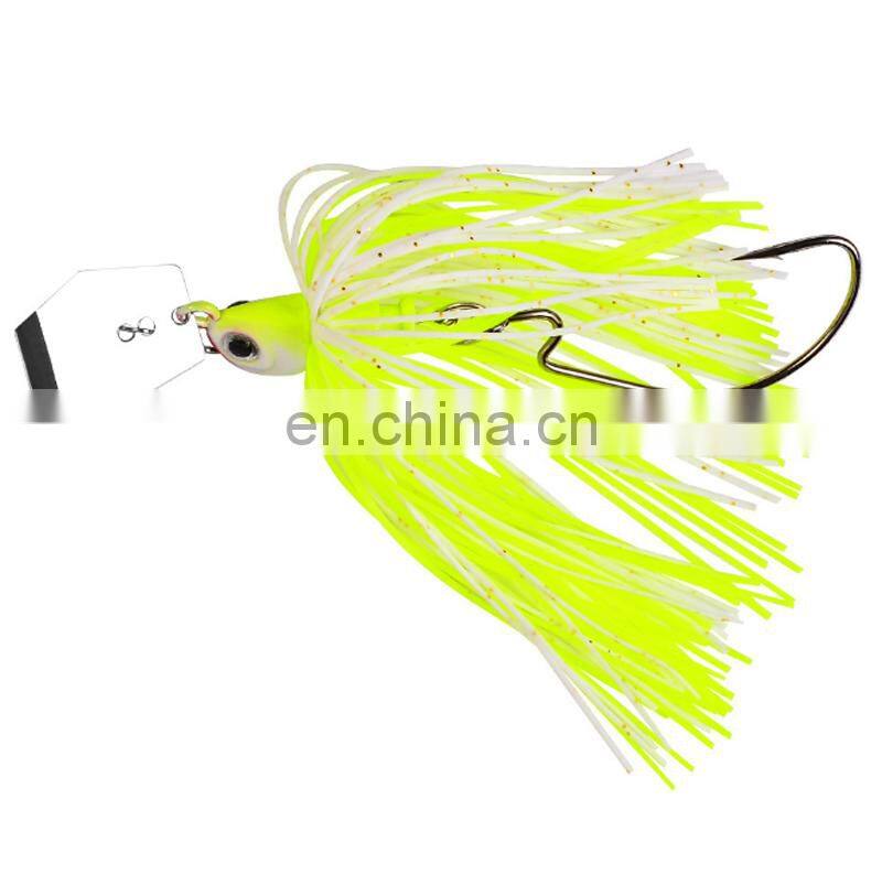 Amazon Hot Sale 12g 15g 20g Tassel Sequins Anti-hanging Bottom Lure Fishing Spinner With Rubber Skirts