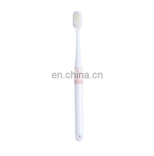 3pcs/set family 3 pcs/pack OEM Carbon fiber plastic Soft Bristle toothbrush for adult