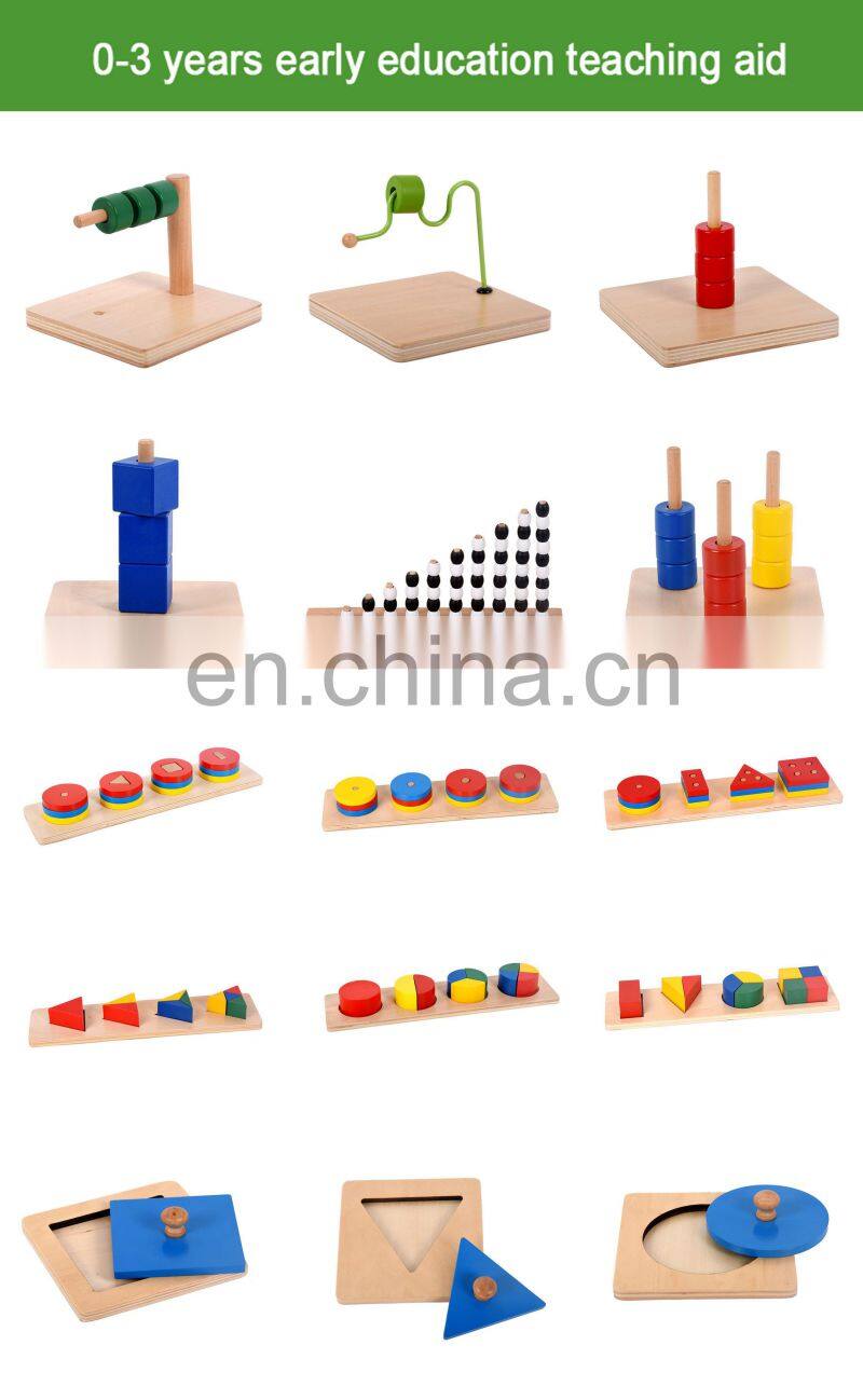 Hot Popular Puzzle Preschool Kids Educational Montessori Material Kindergarten Toys Montessori Wooden Toys