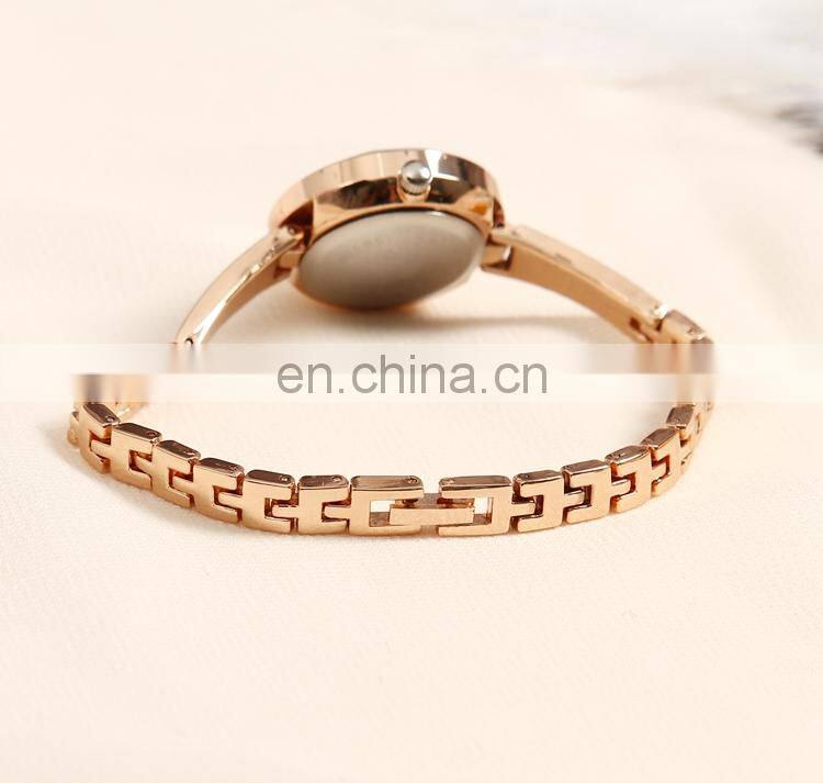 JW 6320 Chinese Lady Hand Watch Stainless Steel Slim Strap Analog Quartz Cheap Charm Women Rose Gold Watches