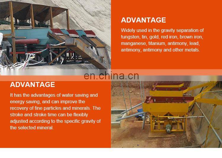 chrome tin lead zinc ore mineral gold jig concentrator