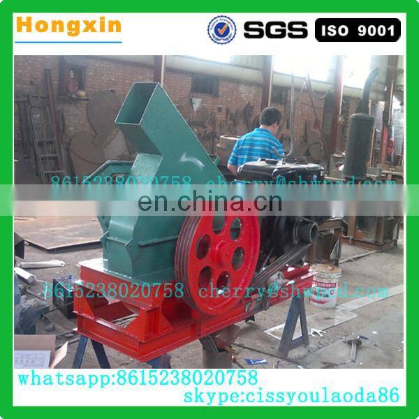 Energy saving diesel wood crusher hammer mill wood crushing shaving machine