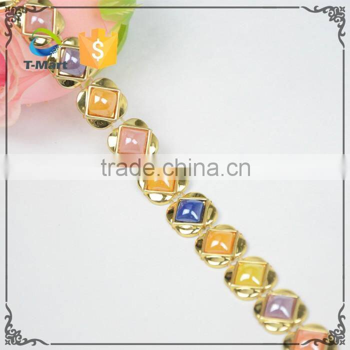 Super Multi color plastic trimming with wholesale price for lady shoes