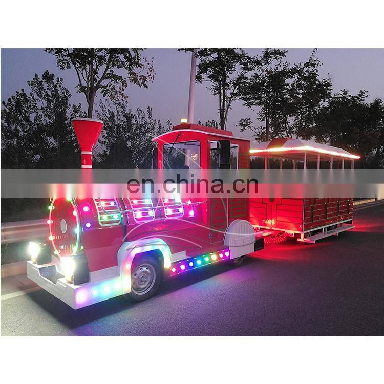 Commercial electric sightseeing trackless train rides for sale