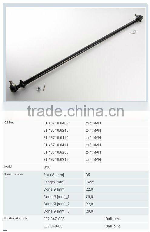 Man truck parts steering tie rod 81467106409