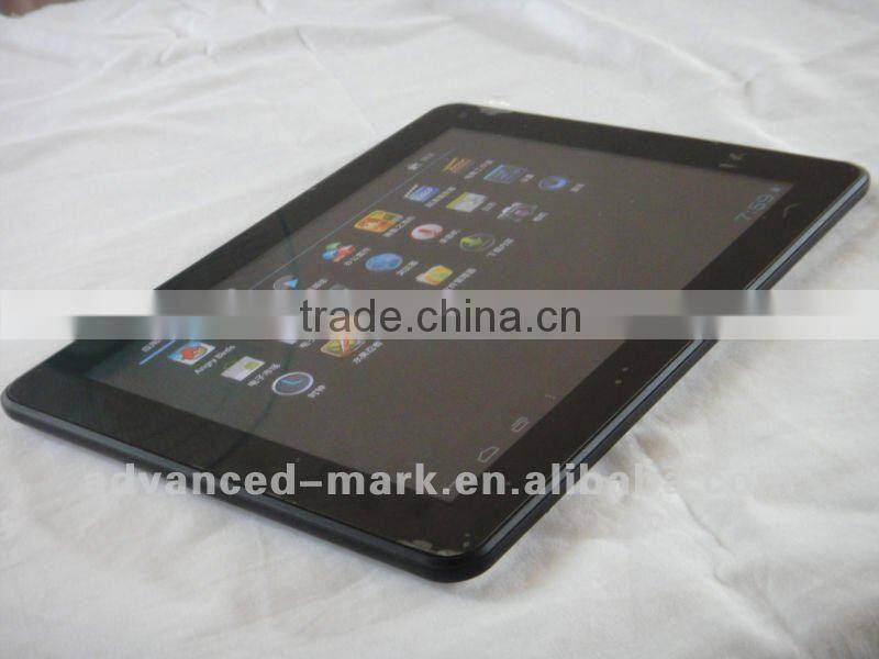 9.7'' IPS, Android 4.0 , 1G DDR III , 16GB Flash , 1024 x 768 , ALLWINNER A10: ARM Cortex-A8 + HD video codec Tablet PC