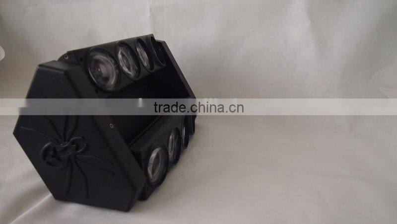 2016 Hot sell 8*10W RGBW Rolling LED Spider Sharp Beam Light