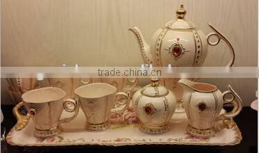 Fine Royal Porcelain Tea Set For 6 Person
