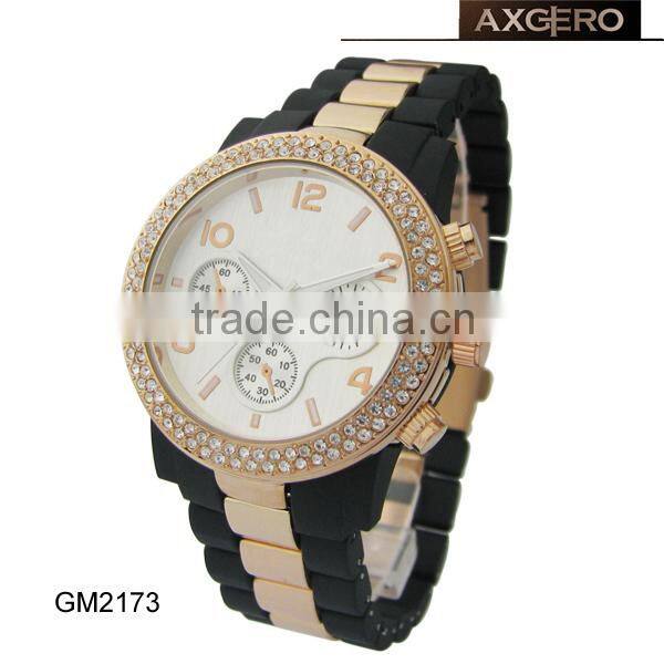 hot new arrival 2014 ladies crystal watch with stones