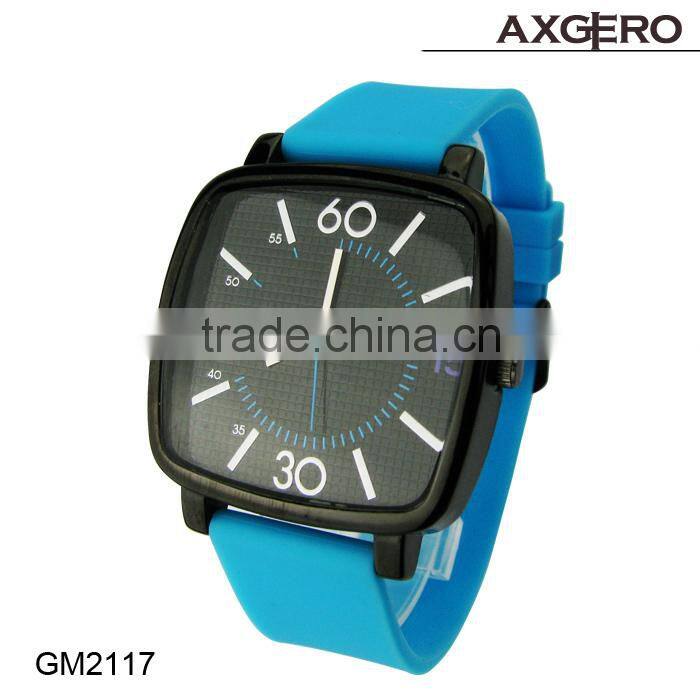 Couple Sport Watches Women Candy Color Silicone Rubber Watch