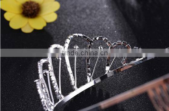 Wedding Bridal Tiara Rhinestone Silver Crystal Crown