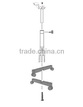 New teeth whitening machine with roller base and big LCD screen