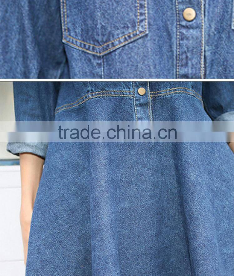 Demin Dress girl's dress fashion short dress SYNZ-6397