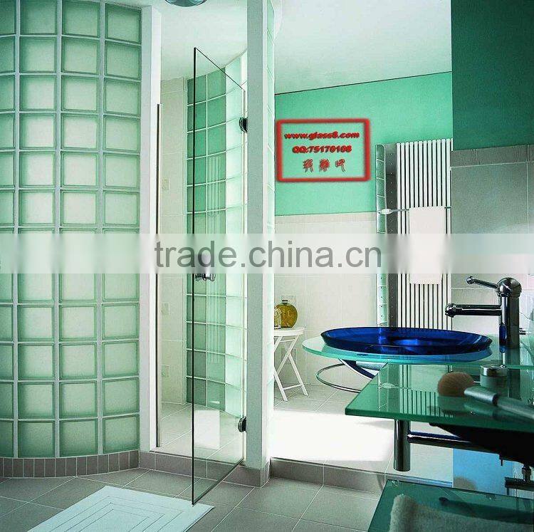 Decorative clear glass brick and block