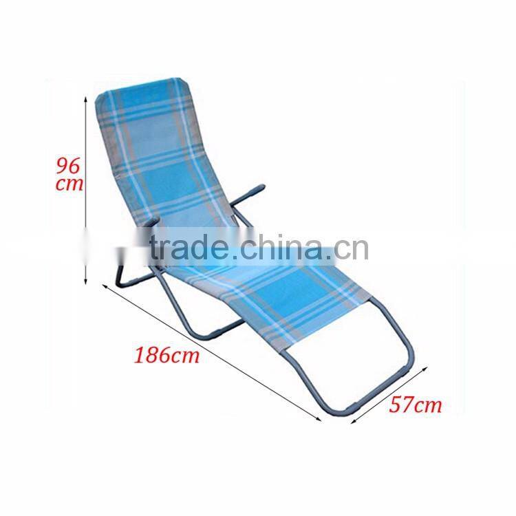 Outdoor Lounger Chair Backrest With Armrest Garden Portable Beach Pool Aluminium Sun Lazy Lounger