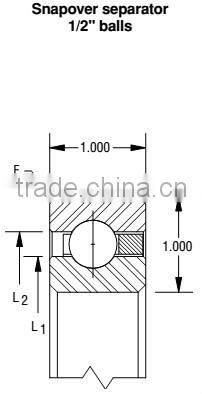 Robotic arm use KG180CP0 Reail-silm Thin-section bearings (18x20x1 in) Ball bearing price