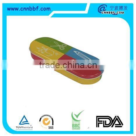 Tin can Pencil case pen boxes Desktop receive school office korea design new Arrival Schools Offices