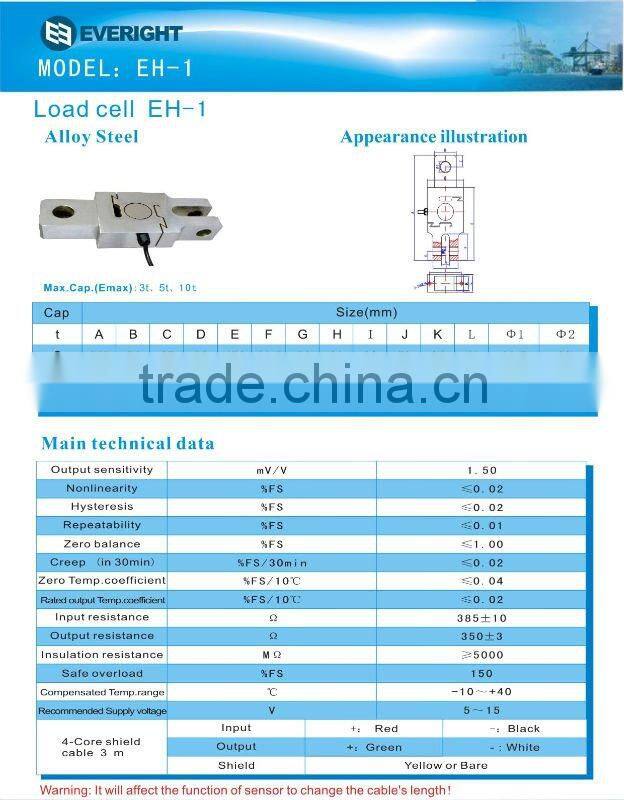 EH-1 alloy steel load cell