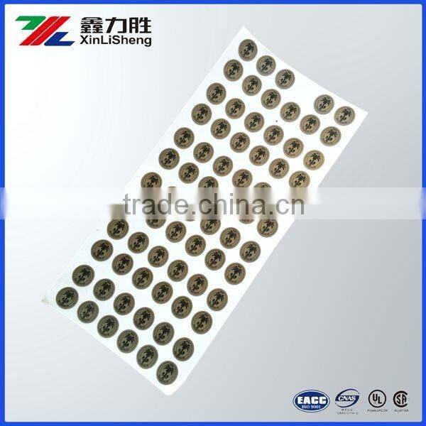 Custom gold printing lens sticker 100% UV protection