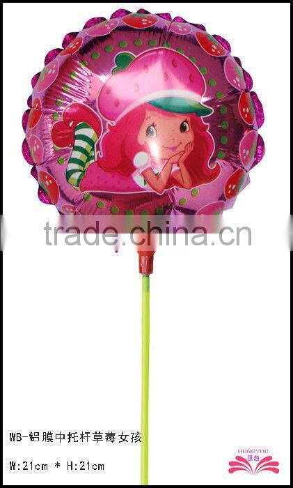 8.5inch cartoon balloon within stick