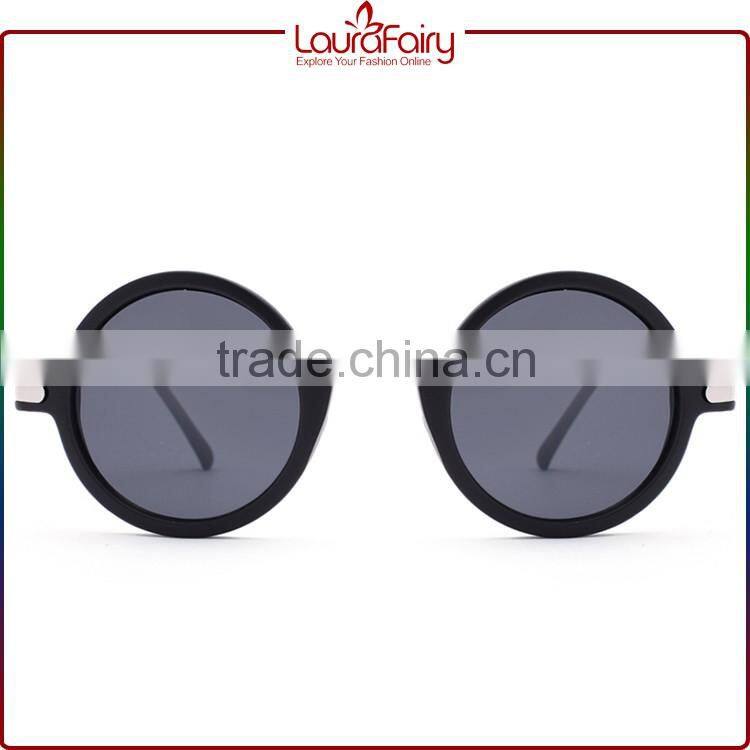Laura Fairy Metal&Plastic Wholesale Cheap Fashion Style Eyes Round Sunglasses Guangzhou