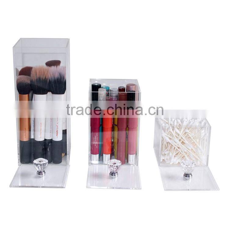 Acrylic Makeup Oragnizer Storage Box 3 Piece Set