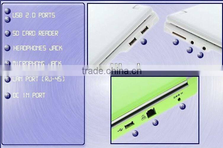wholesale netbooks7 inch via 8850 arm cortex a9 1.2GHz Android 4.0 512M/4G