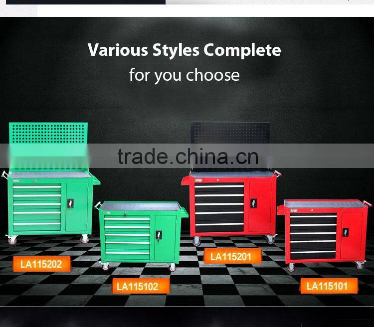 LAOA heavy duty tool trolley with support plate 5drawers tool trolley