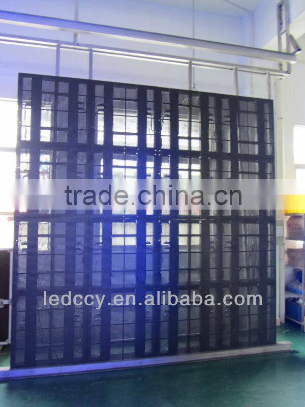 Shenzhen factory P12.5 mesh led display/curtain led display/gridding led display screen/indoor outdoor led display screens