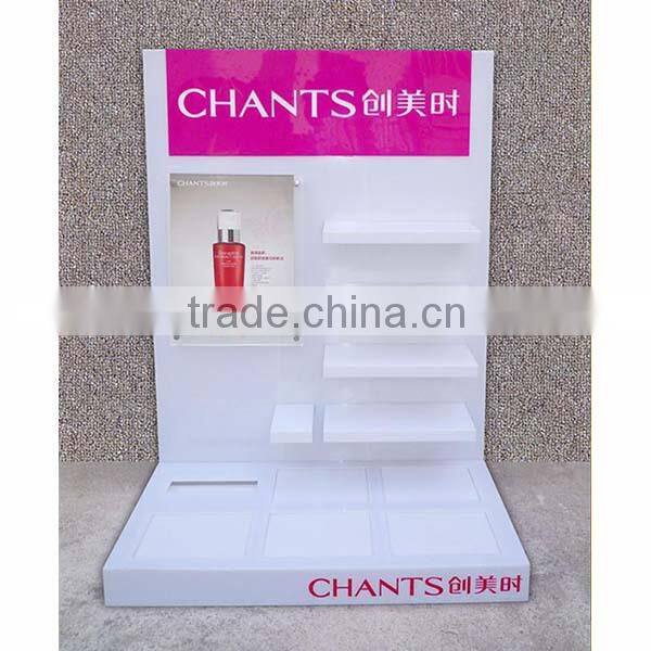 customized professional standing makeup organizer cosmetic display showcase