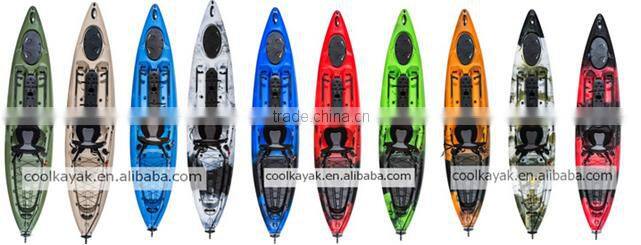 2014 wholesale fishig kayak with pedals and rudder
