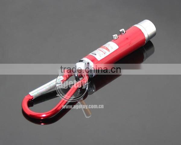 3 in 1 Mini Aluminum Carabiner LED Flashlight Torch Lamp Keychain Personality UV Money Detector LED Electric Torch Keyring