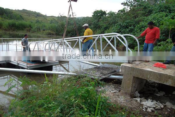 Marina aluminum floating bridge