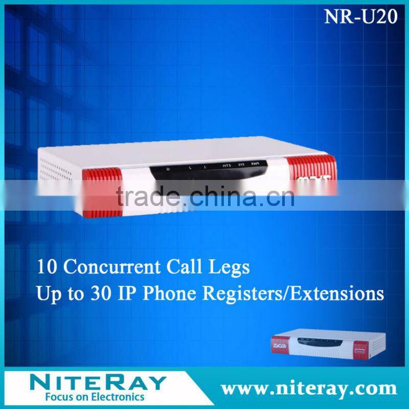 Strong security features mini voip pbx telephone system up to 30 IP Phone Registers