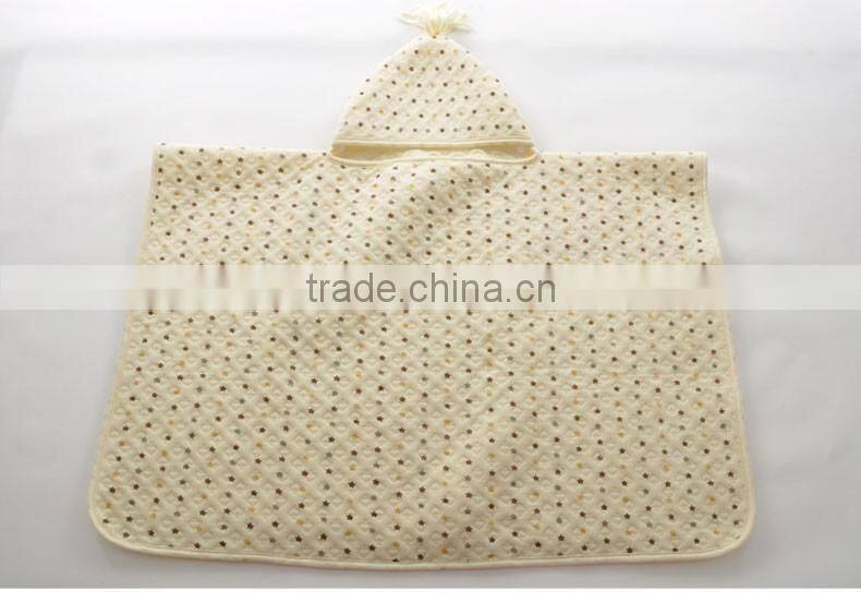 Baby Blanket Toddlers Scuba Knitting Fabric Wraps Blanket Cartoon Animal Design Air Layer Shawl