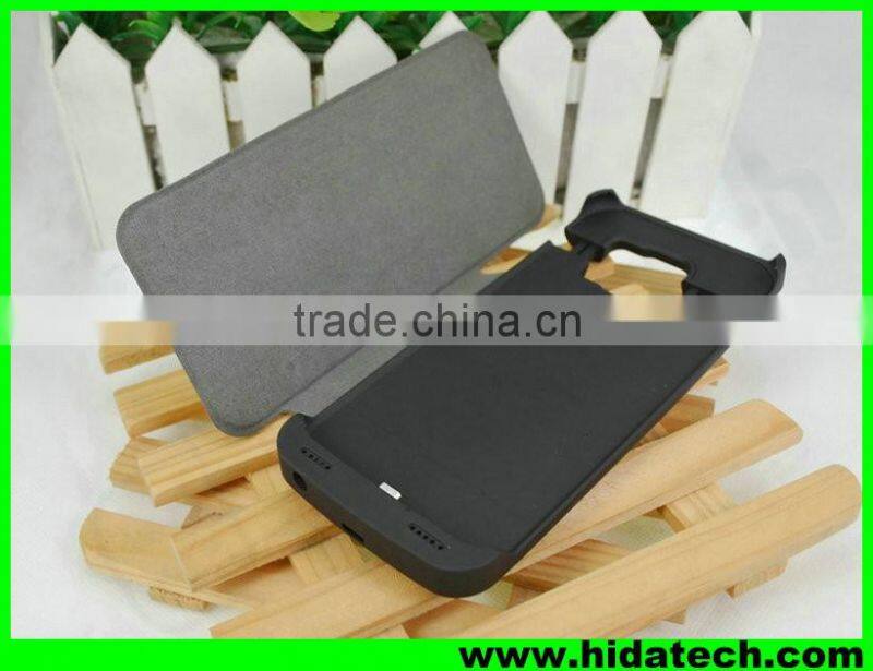 Wholesale 4200mah solar mobile charger cover case for samsung galaxy s6 power bank case