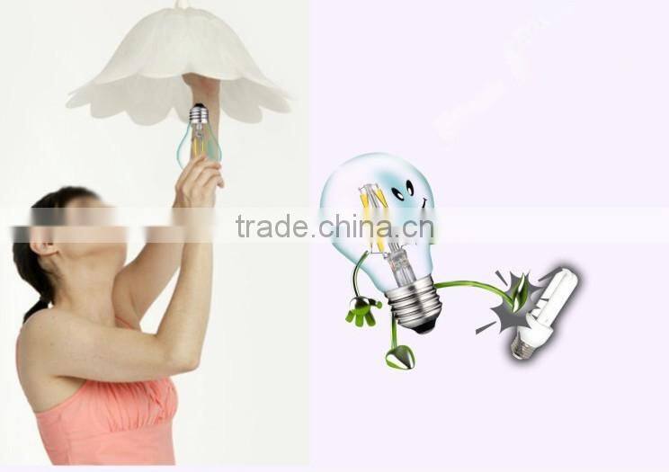 G125 led Filament bulb globe light half silvery chrome/mirror reflector 4watt 6w 8w e26/e27 b22 120v 230v