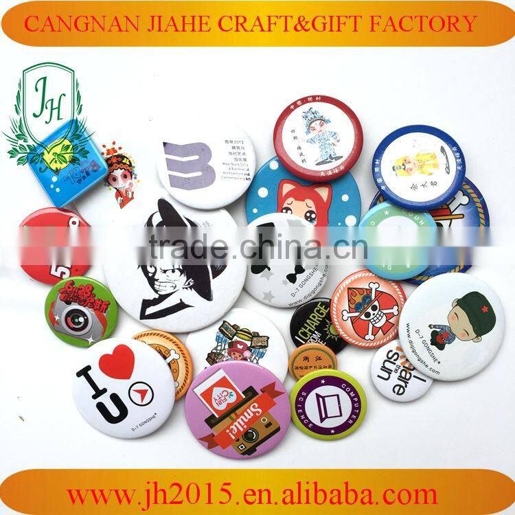 Promotional high quality cheap price custom button badge tin badge maker