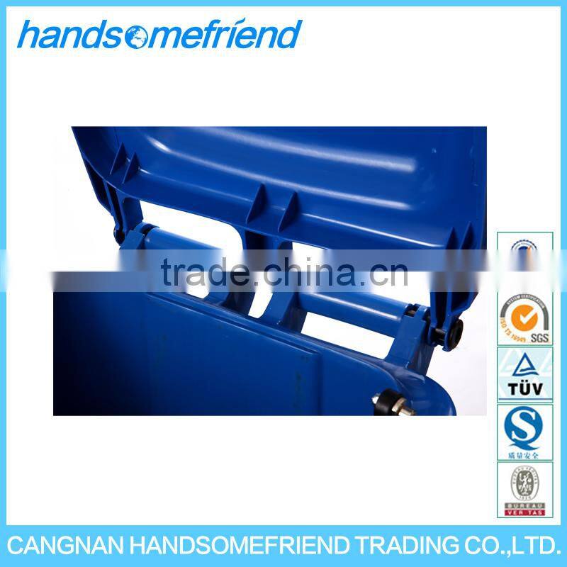 240 liter Outdoor foot pedal trash can,Mobile garbage can,with wheels dustbin